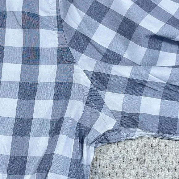 Faherty Shirt Men XXL 2XL Grey Check Plaid Button Up Cotton Dress Casual Adult * - Picture 9 of 16